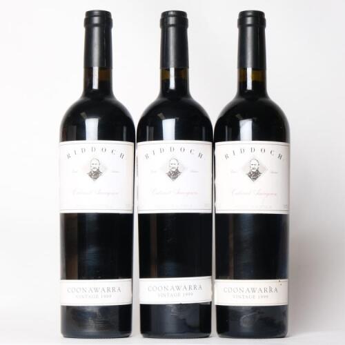 (3) 1999 Riddoch Estate Cabernet Sauvignon, Coonawarra SA