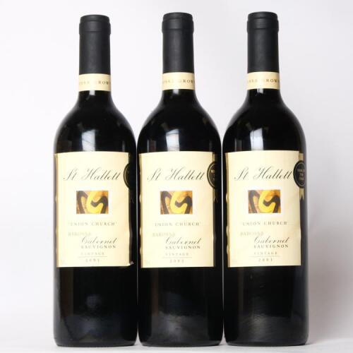 (3) 2001 St Hallett Union Church Cabernet Sauvignon, Barossa SA