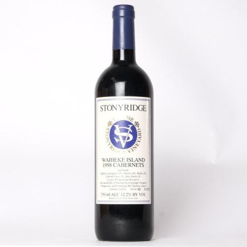 (1) 1998 Stonyridge Vineyard Larose, Waiheke