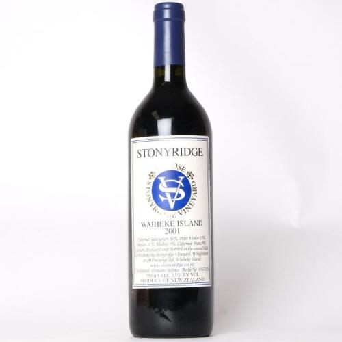 (1) 2001 Stonyridge Vineyard Larose, Waiheke