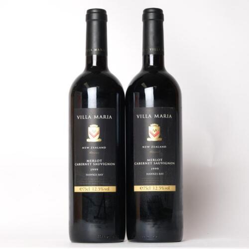 (2) 1999 Villa Maria Reserve Merlot/Cabernet Sauvignon, Hawkes Bay