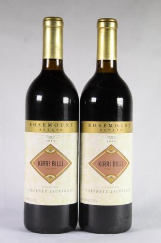 (2) 1989 Rosemount Kirri Billi Cabernet Sauvignon, Coonawarra SA