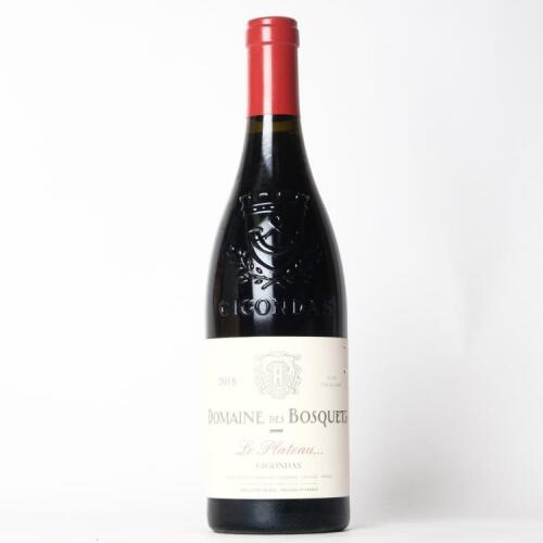 (1) 2018 Domaine des Bosquets Le Plateau, Gigondas