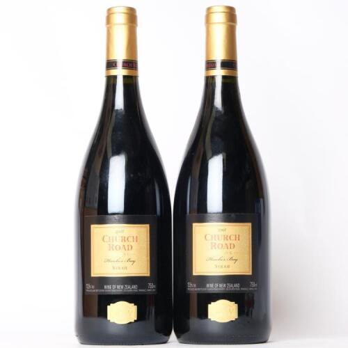 (2) 2007 Church Road Reserve Syrah, Hawkes Bay