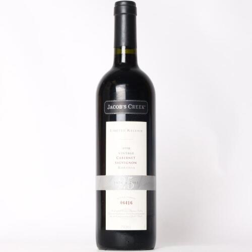 (1) 1998 Orlando Jacobs Creek Anniversary Release Cabernet Sauvignon, Barossa SA