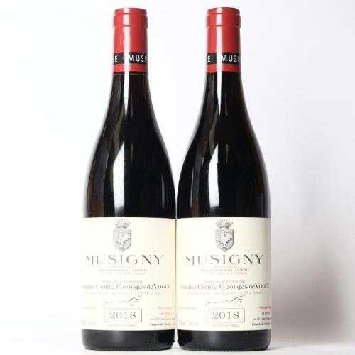(2) 2018 Domaine Comte Georges de Vogue Musigny Grand Cru 'Cuvee Vieilles Vignes', Cote de Nuits