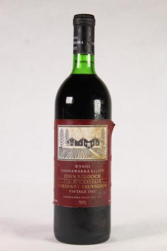 (1) 1988 Wynns John Riddoch Cabernet Sauvignon, Coonawarra SA