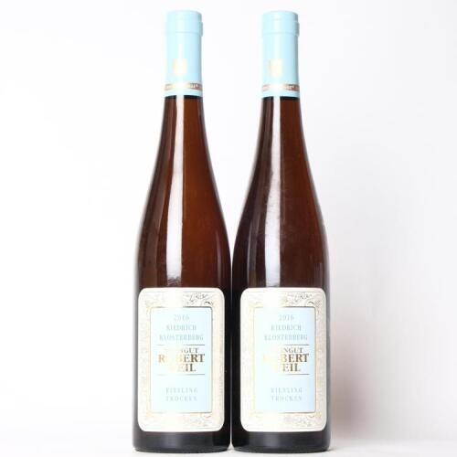 (2) 2016 Weingut Robert Weil Kiedricher Klosterberg Riesling Trocken, Rheingau