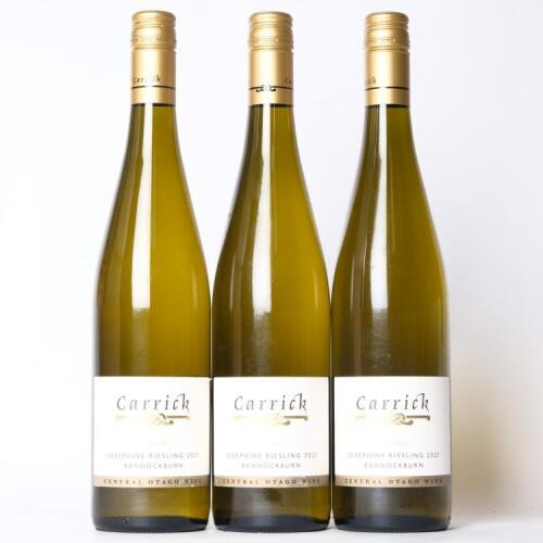 (3) 2021 Carrick Josephine Riesling, Bannockburn