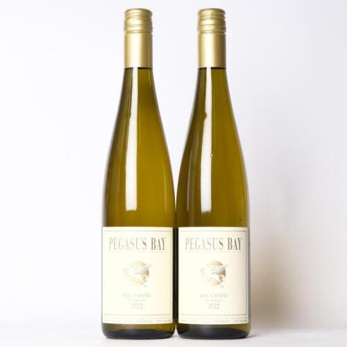 (2) 2022 Pegasus Bay Bel Canto Dry Riesling, North Canterbury