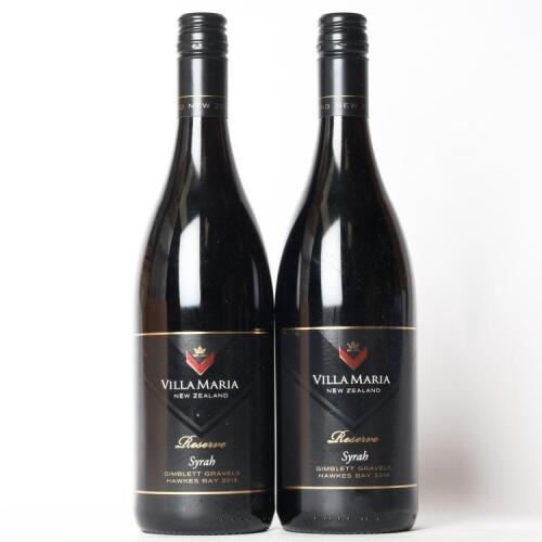 (2) 2016 Villa Maria Reserve Syrah, Gimblett Gravels