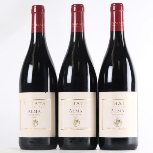 (3) 2018 Te Mata Estate Alma Pinot Noir, Hawkes Bay