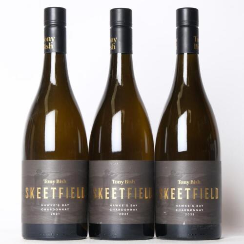 (3) 2021 Tony Bish Skeetfield Vineyard Chardonnay, Hawkes Bay