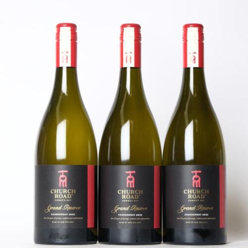 (3) 2022 Church Road Grand Reserve Chardonnay, Hawkes Bay