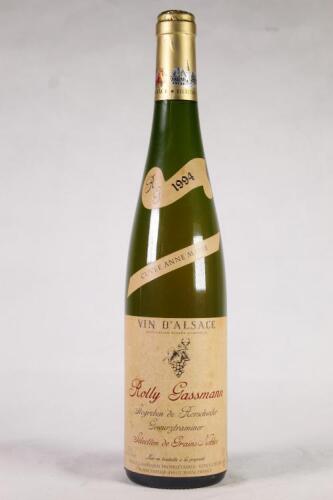 (1) 1994 Rolly Gassmann Stegreben de Rorschwihr Gewurztraminer Selection de Grains Noble