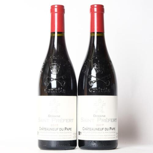 (2) 2017 Domaine Saint Prefert Chateauneuf du Pape