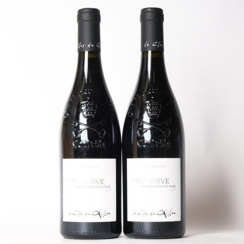 (2) 2017 Le Clos du Caillou La Reserve Chateauneuf du Pape
