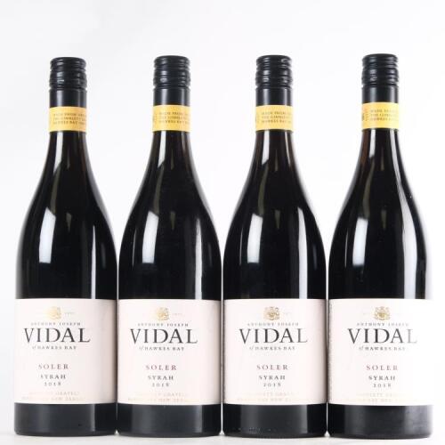 (4) 2018 Vidal Estate Soler Syrah, Hawkes Bay