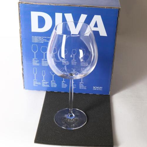 (6) Schott Zweisel DIVA Burgundy 840ml 8015/140