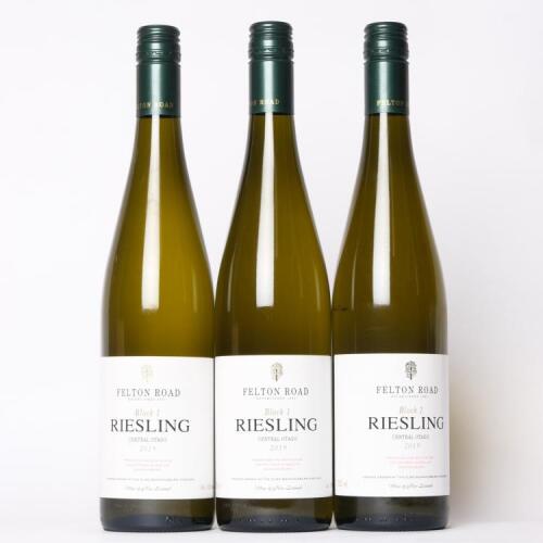 (3) 2019 Felton Road Block 1 Riesling, Bannockburn