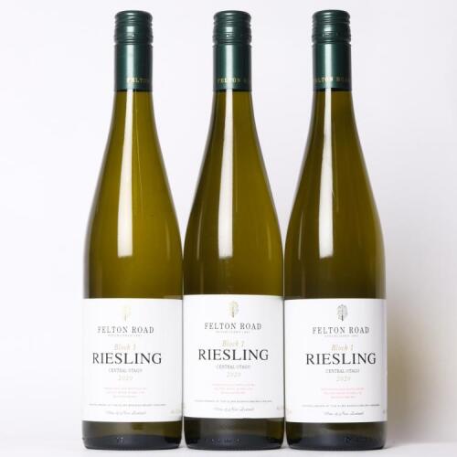 (3) 2020 Felton Road Block 1 Riesling, Bannockburn
