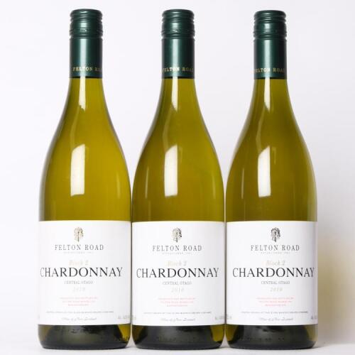 (3) 2010 Felton Road Block 2 Chardonnay, Bannockburn