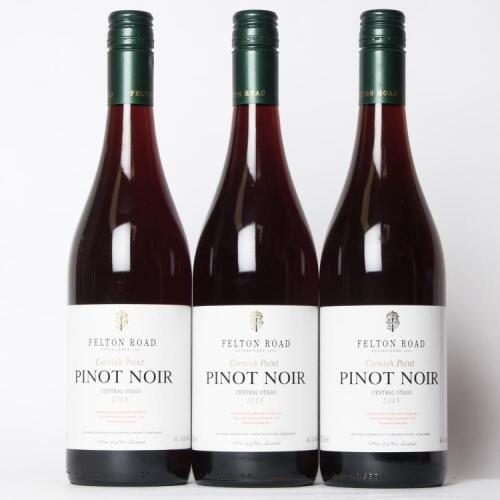 (3) 2018 Felton Road Cornish Point Pinot Noir, Bannockburn