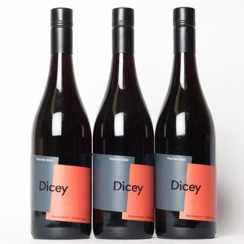 (3) 2020 Dicey Pinot Noir, Bannockburn