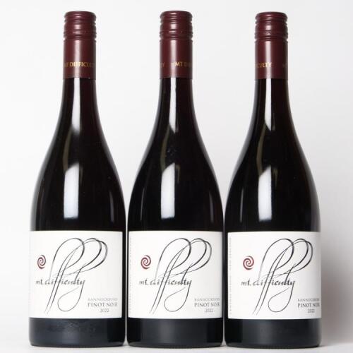 (3) 2022 Mt Difficulty Pinot Noir, Bannockburn