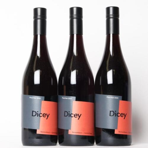 (3) 2020 Dicey Pinot Noir, Bannockburn