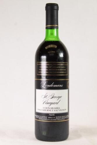 (1) 1986 Lindemans St.George Cabernet Sauvignon, Coonawara SA