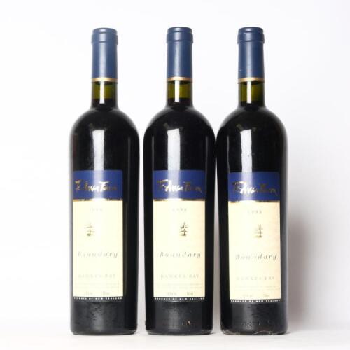 (3) 1998 Te Awa Farm Boundary Merlot/Cabernet Sauvignon/Franc, Hawkes Bay