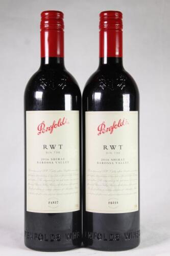(2) 2016 Penfolds RWT Shiraz, Barossa SA