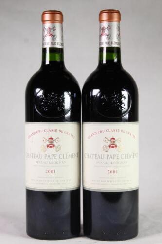 (2) 2001 Chateau Pape Clement, Pessac Leognan