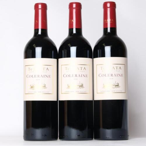 (3) 2018 Te Mata Estate Coleraine, Hawkes Bay