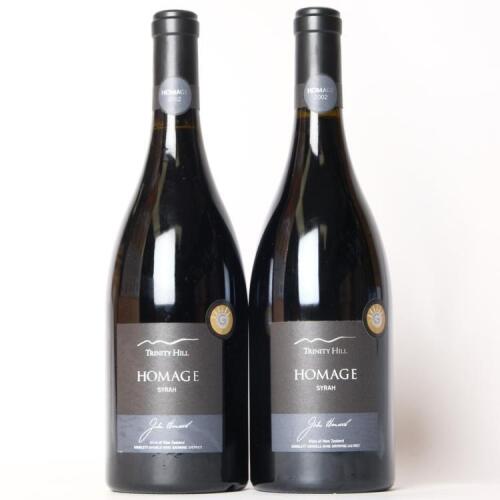 (2) 2002 Trinity Hill Homage Syrah, Gimblett Gravels