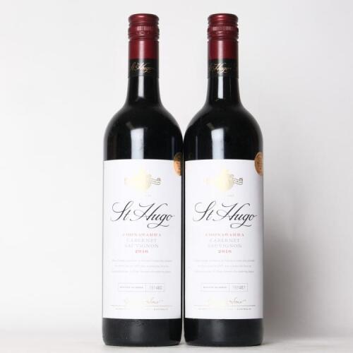 (2) 2016 St Hugo Cabernet Sauvignon, Coonawarra SA