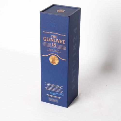 (1) The Glenlivet 18 Year Old Batch Reserve Single Malt Scotch Whisky 700ml 40% abv, Speyside
