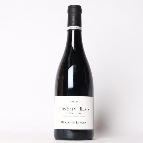 (1) 2016 Benjamin Leroux Clos Saint-Denis Grand Cru, Cote de Nuits