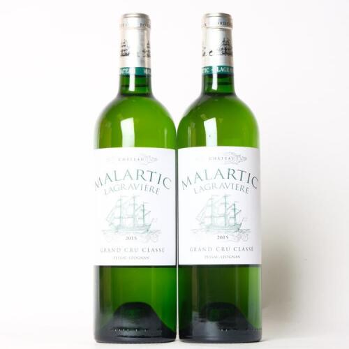 (2) 2015 Chateau Malartic Lagraviere Blanc, Pessac Leognan