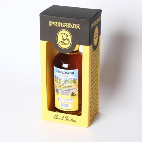 (1) 2024 Springbank Local Barley 8 Year Old Single Malt Scotch Whisky 700ml 58.1% abv, Campbeltown