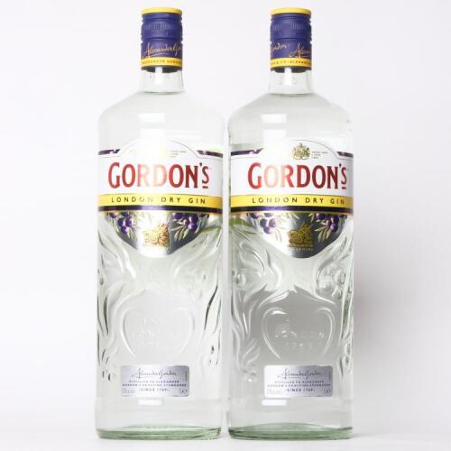 (2) Gordon's London Dry Gin 37% abv 1000ml