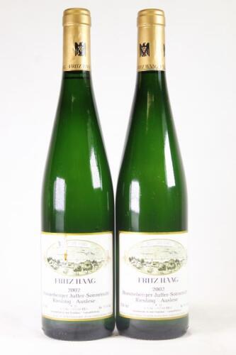 (2) 2002 Fritz Haag Brauneberger Juffer-Sonnenuhr Riesling Auslese, Mosel Saar Ruwer