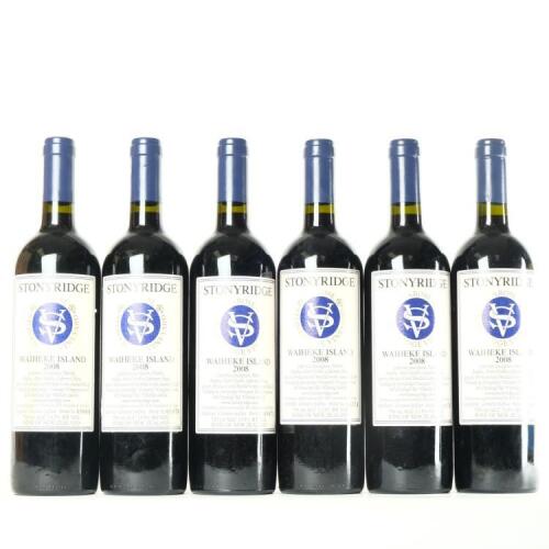 (6) 2008 Stonyridge Vineyards Larose, Waiheke
