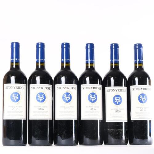 (6) 2016 Stonyridge Vineyards Larose, Waiheke