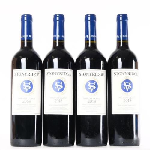 (4) 2018 Stonyridge Vineyard Larose, Waiheke