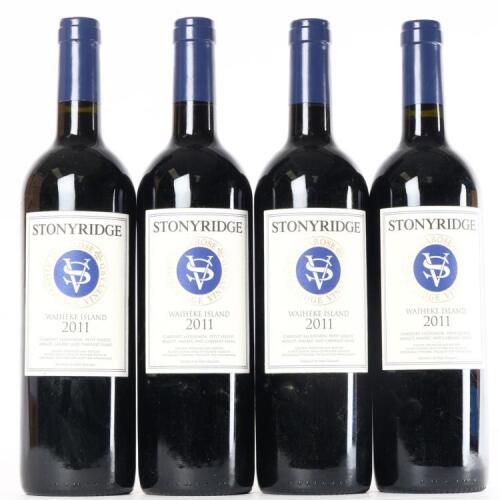 (4) 2011 Stonyridge Vineyard Larose, Waiheke