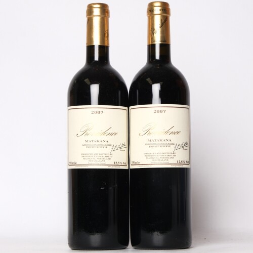 (2) 2007 Providence Private Reserve Cabernet Franc/Merlot/Malbec, Matakana