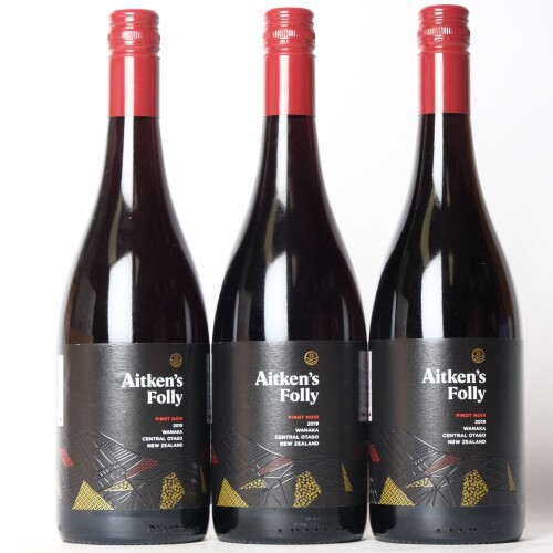 (3) 2019 Aitken's Folly Pinot Noir, Wanaka