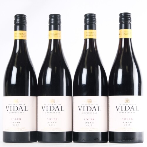 (4) 2018 Vidal Estate Soler Syrah, Hawkes Bay